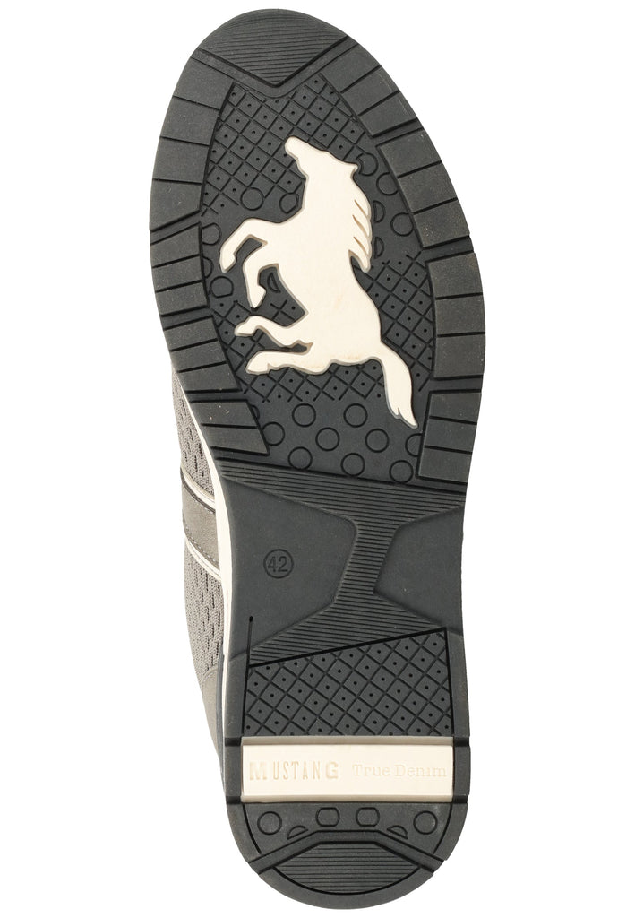Mustang Halbschuhe Lederimitat/Textil Grau