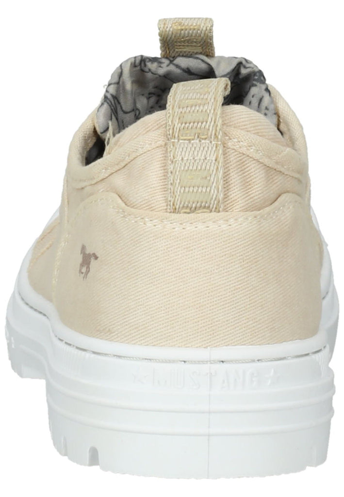 Mustang Halbschuhe Lederimitat/Textil Ivory