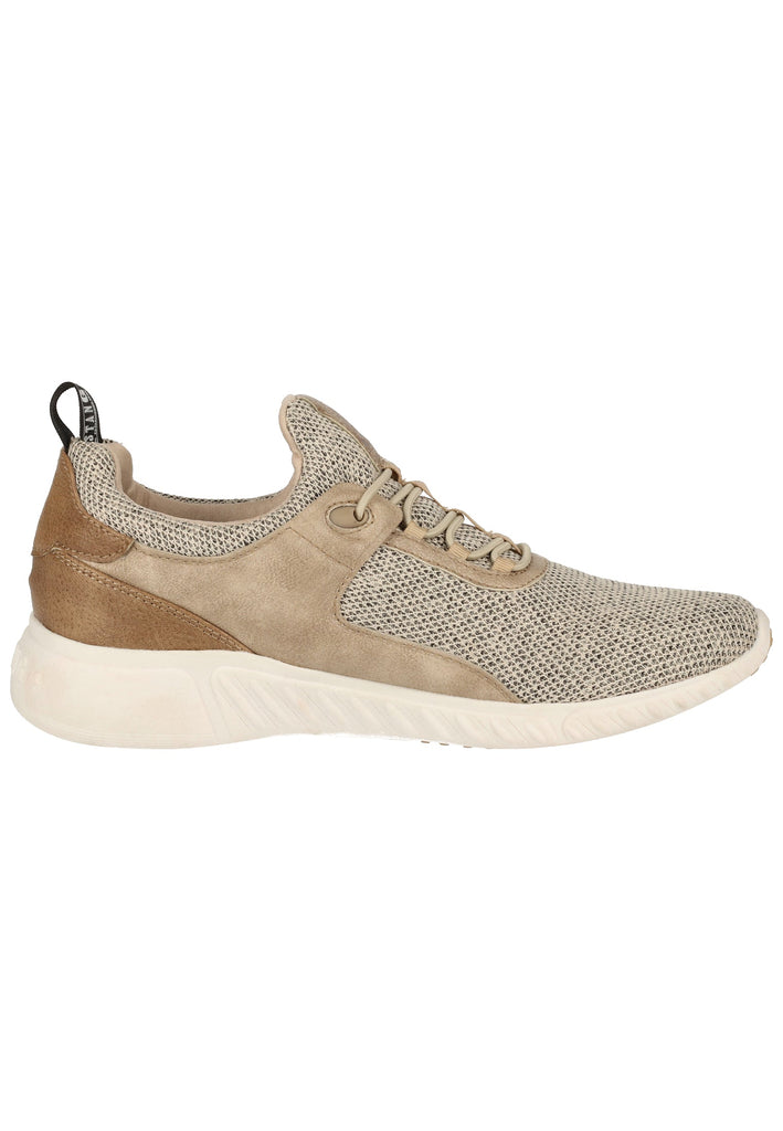 Mustang Halbschuhe Lederimitat/Textil Taupe