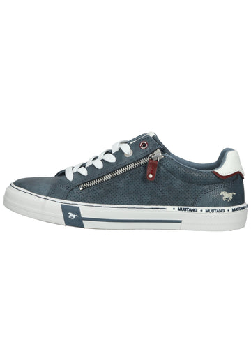 Halbschuhe Mustang Halbschuhe Lederimitat Blau