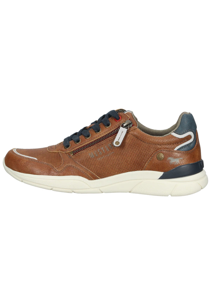Halbschuhe Mustang Halbschuhe Lederimitat Cognac