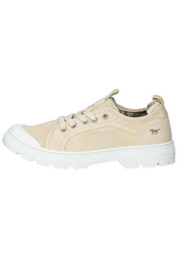 Halbschuhe Mustang Halbschuhe Lederimitat/Textil Ivory
