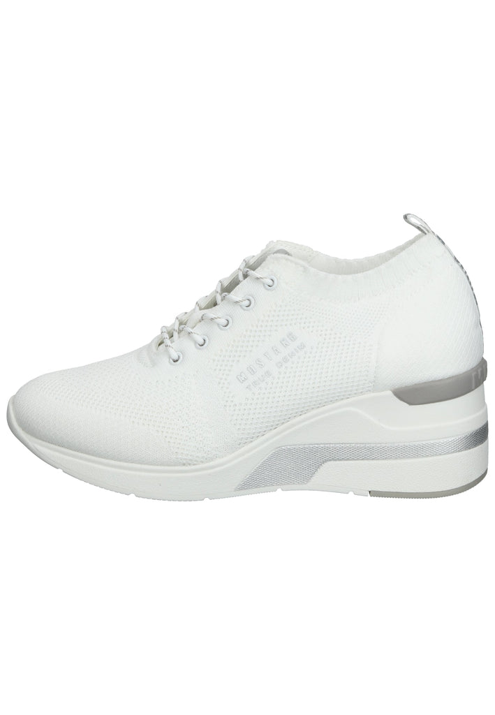Mustang Halbschuhe Textil Weiß