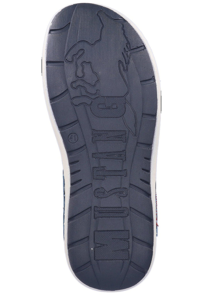 Mustang Pantoletten Leder Dunkelblau