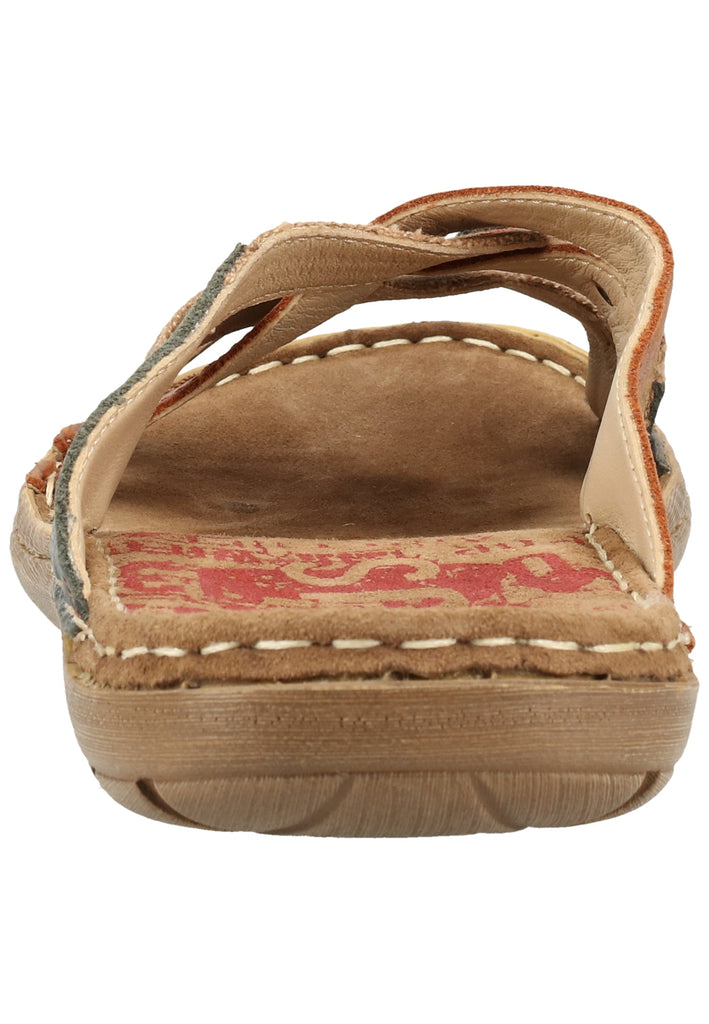 Mustang Pantoletten Leder/Textil Kastanie