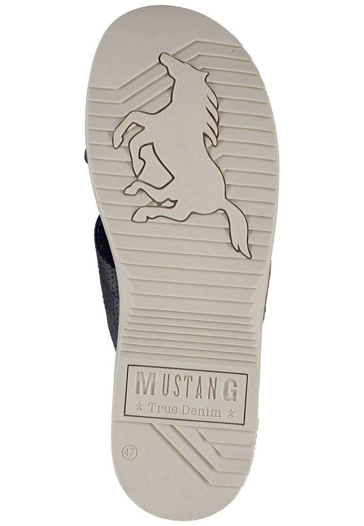 Mustang Pantoletten Lederimitat Dunkelgrau