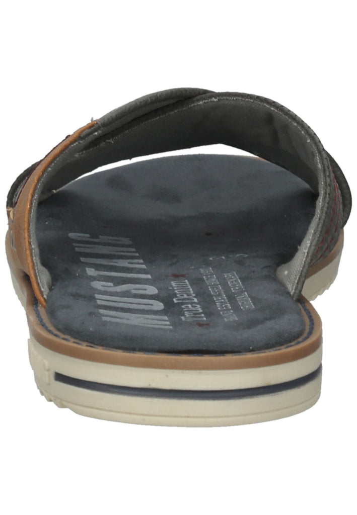 Mustang Pantoletten Lederimitat Dunkelgrau