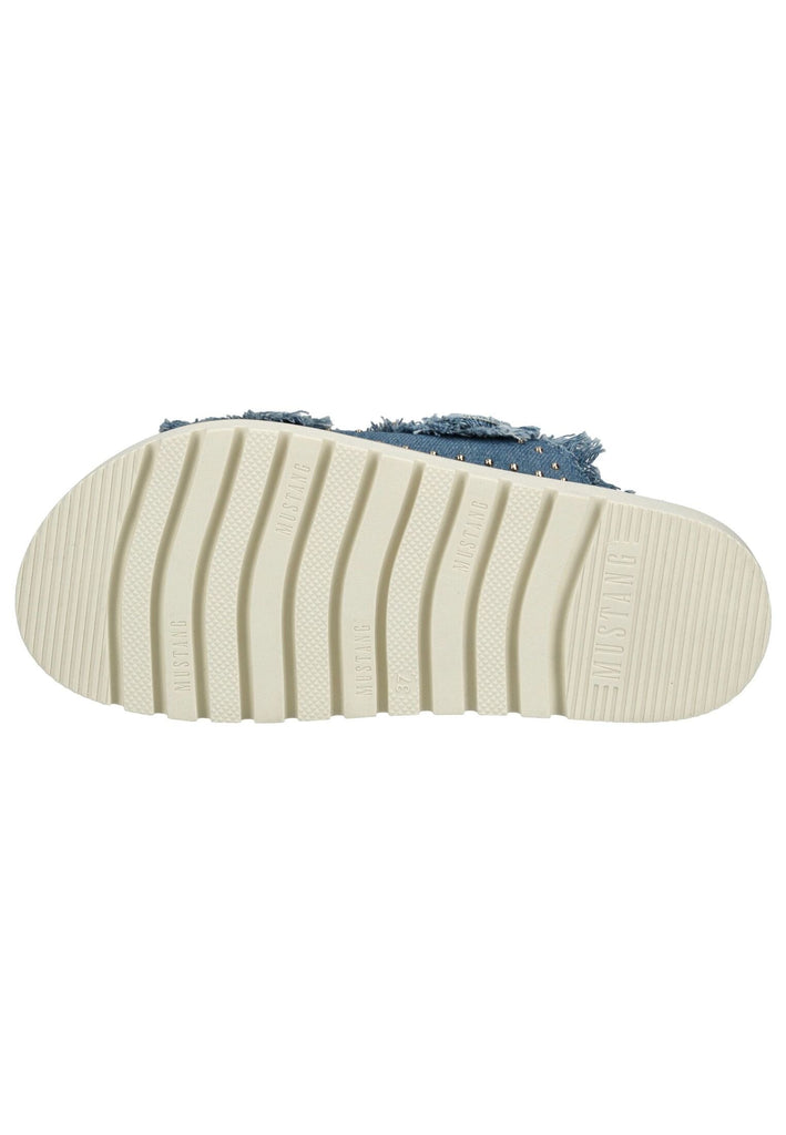 Mustang Pantoletten Lederimitat/Textil Blau