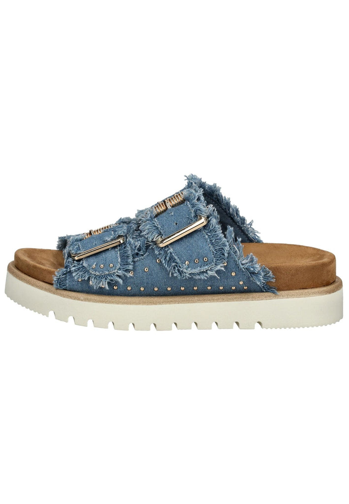 Mustang Pantoletten Lederimitat/Textil Blau