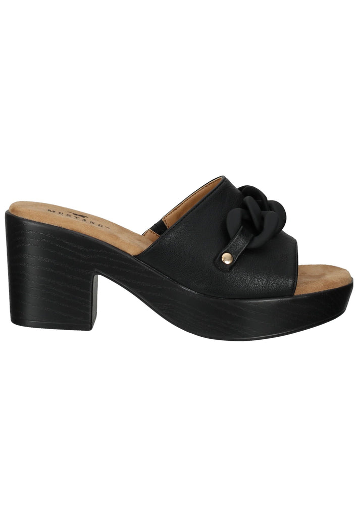 Mustang Pantoletten Lederimitat/Textil Schwarz