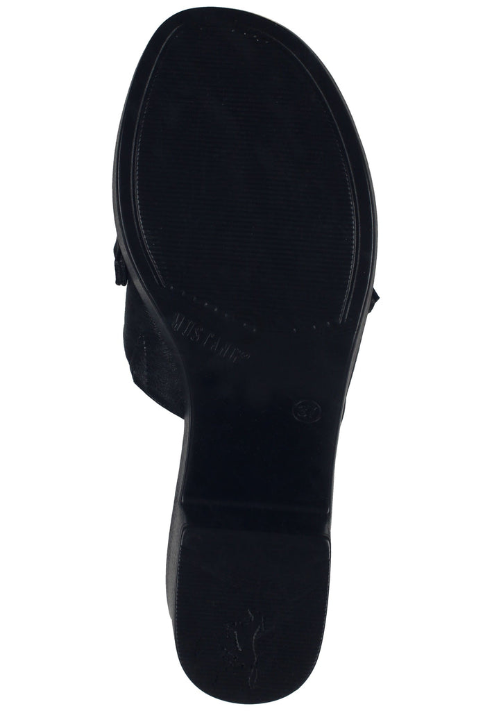 Mustang Pantoletten Lederimitat/Textil Schwarz
