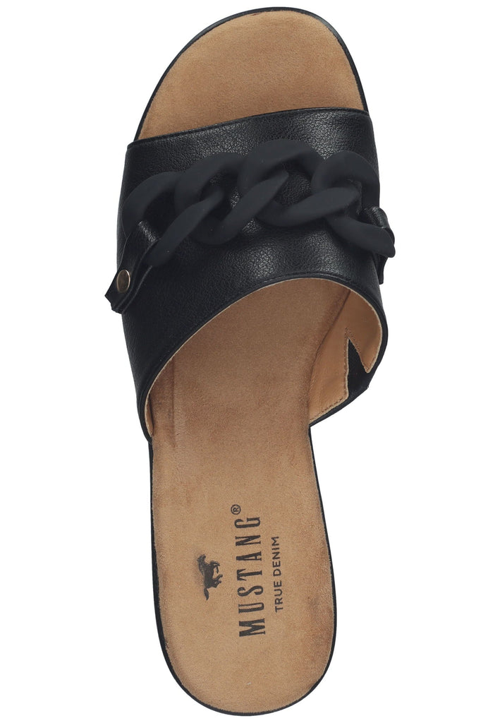 Mustang Pantoletten Lederimitat/Textil Schwarz