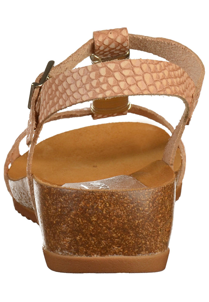 Mustang Sandalen Glattleder Beige