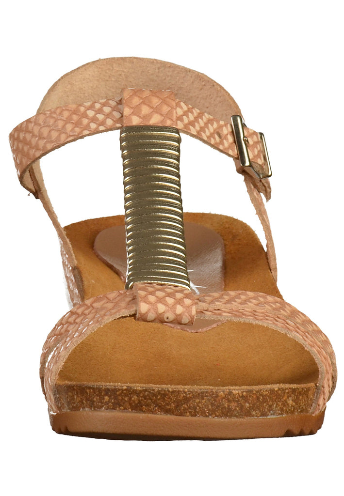 Mustang Sandalen Glattleder Beige