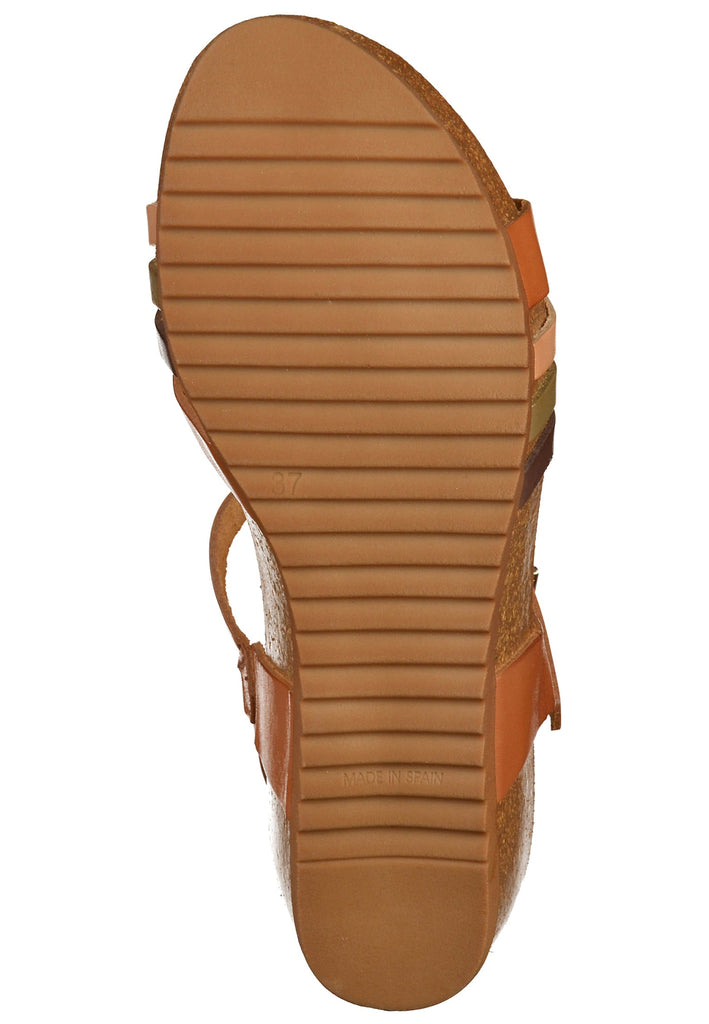 Mustang Sandalen Glattleder Braun