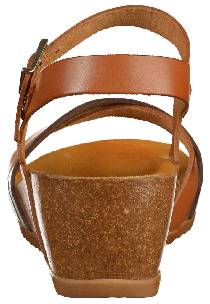 Mustang Sandalen Glattleder Braun