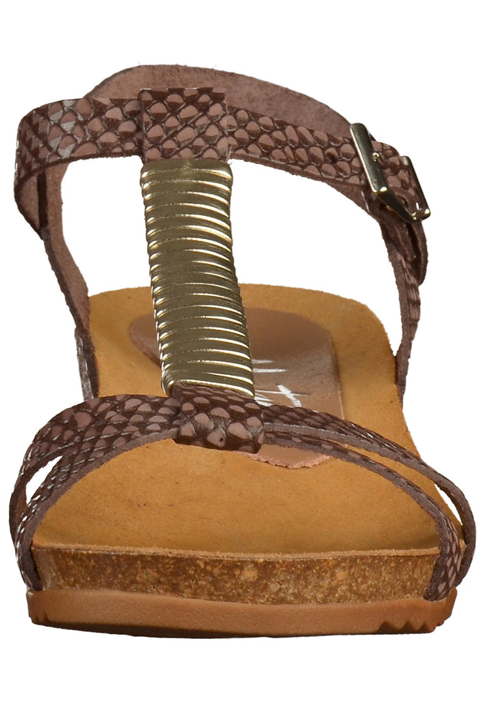 Mustang Sandalen Glattleder Dunkelbraun