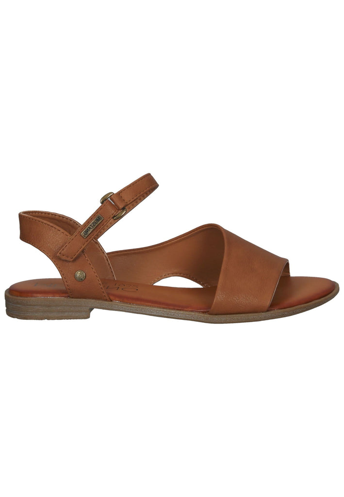 Mustang Sandalen Lederimitat Cognac