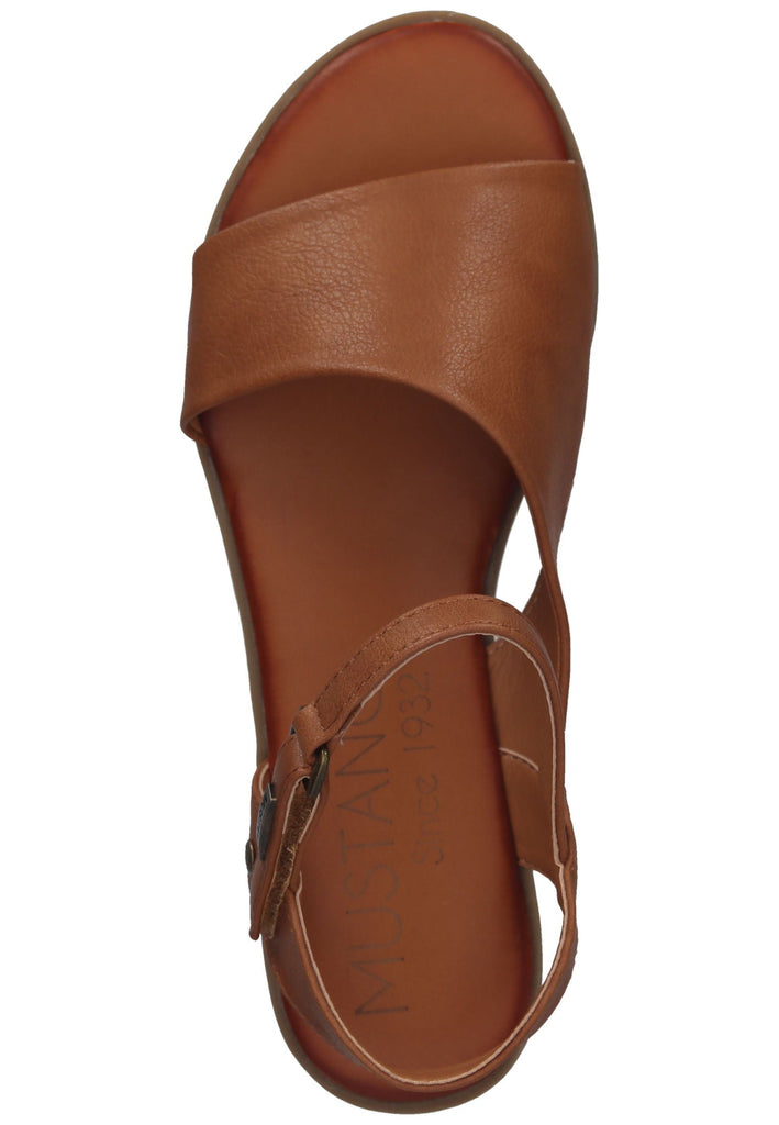 Mustang Sandalen Lederimitat Cognac