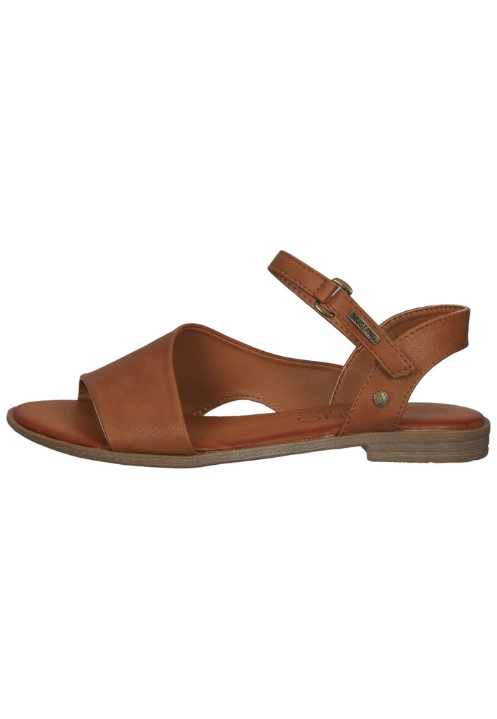 Mustang Sandalen Lederimitat Cognac