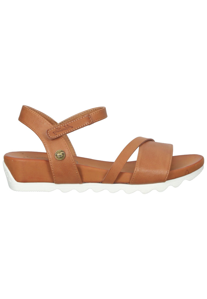 Mustang Sandalen Lederimitat Cognac
