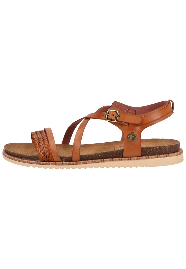 Mustang Sandalen Lederimitat Cognac
