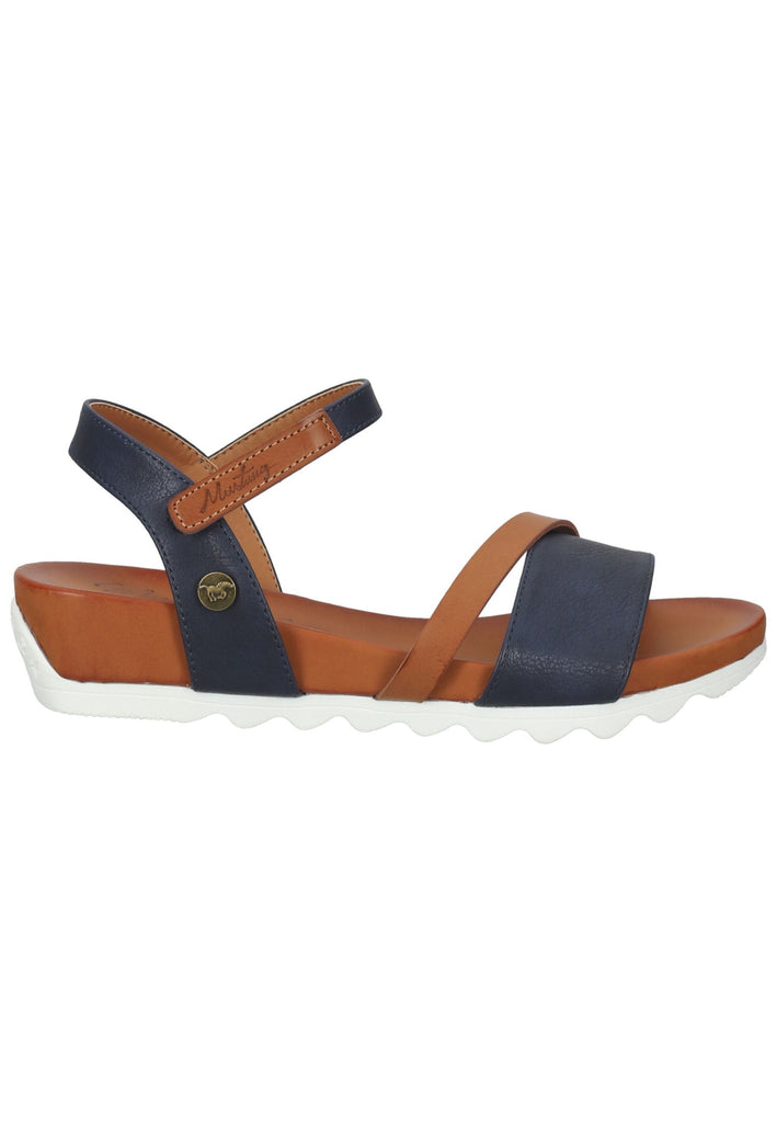 Mustang Sandalen Lederimitat Dunkelblau