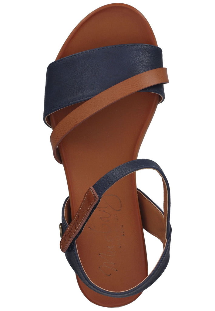 Mustang Sandalen Lederimitat Dunkelblau