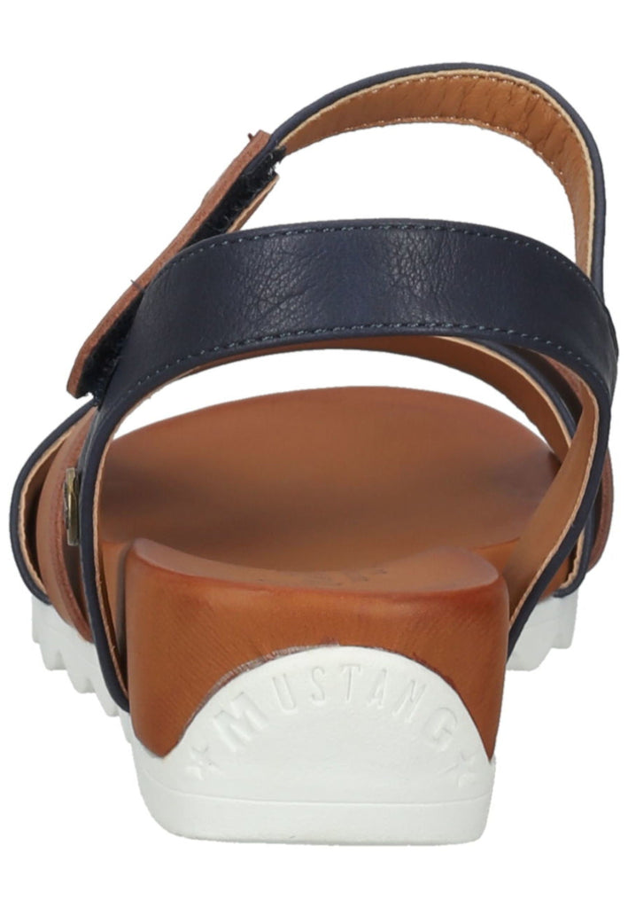 Mustang Sandalen Lederimitat Dunkelblau