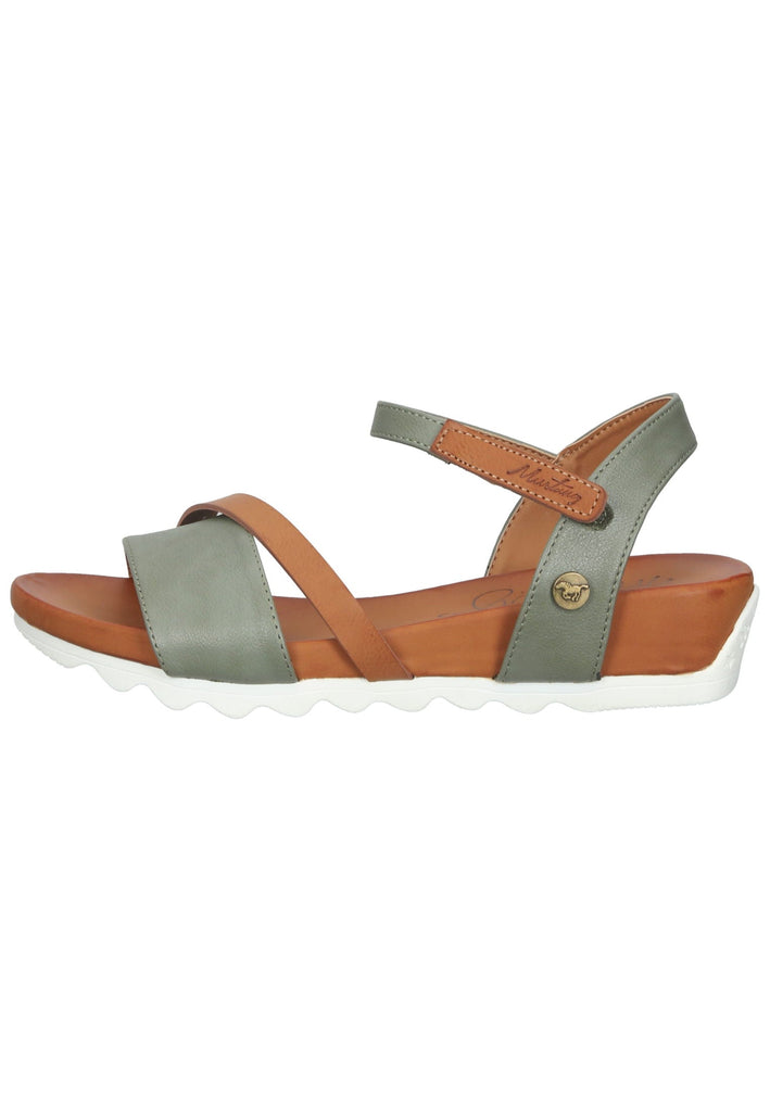 Mustang Sandalen Lederimitat Grün