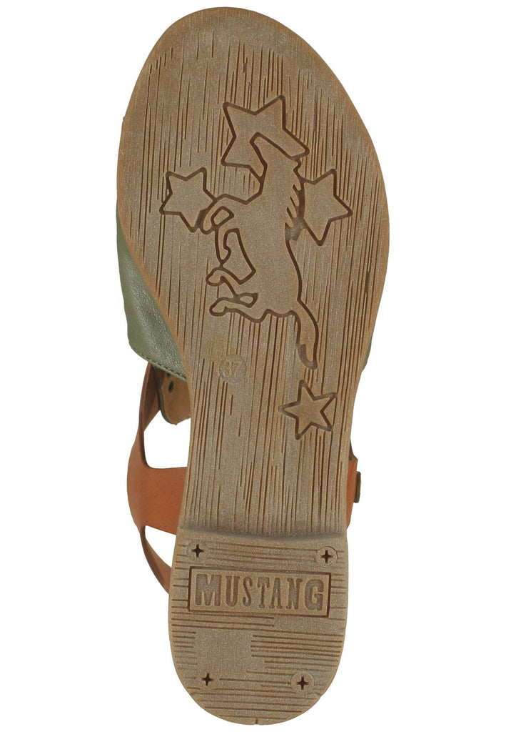 Mustang Sandalen Lederimitat Grün