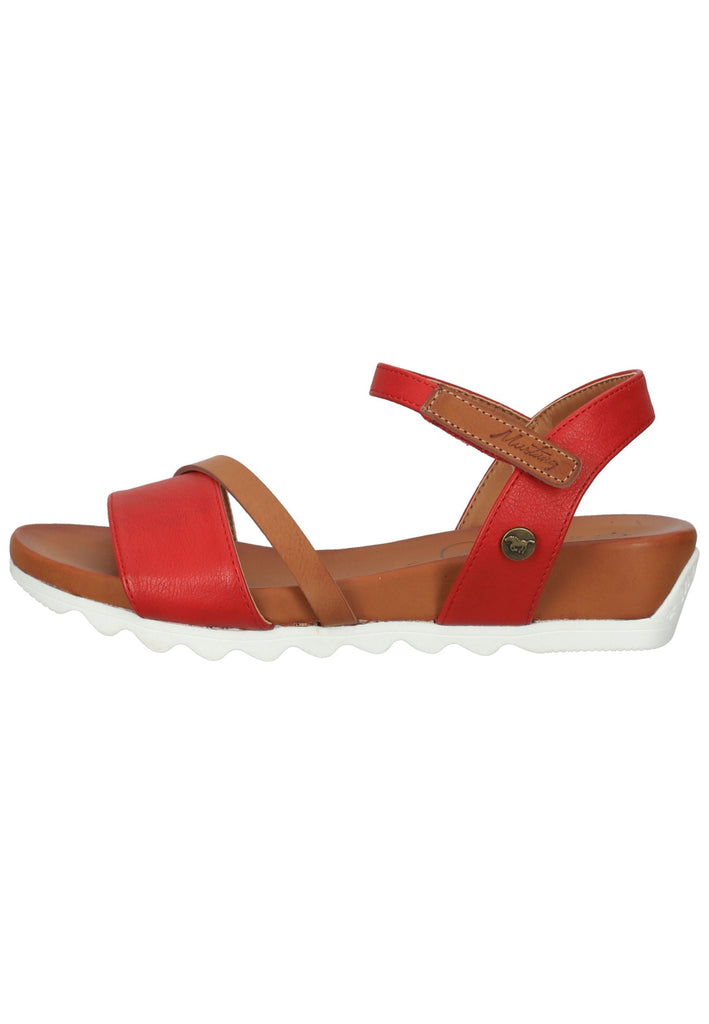 Mustang Sandalen Lederimitat Rot