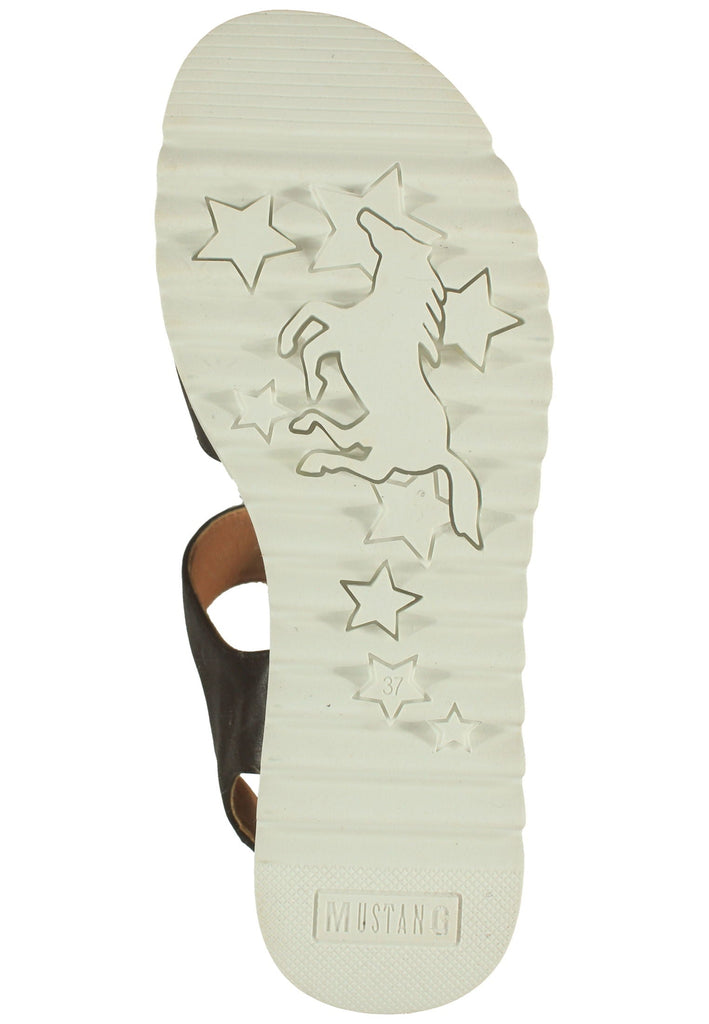 Mustang Sandalen Lederimitat Schwarz