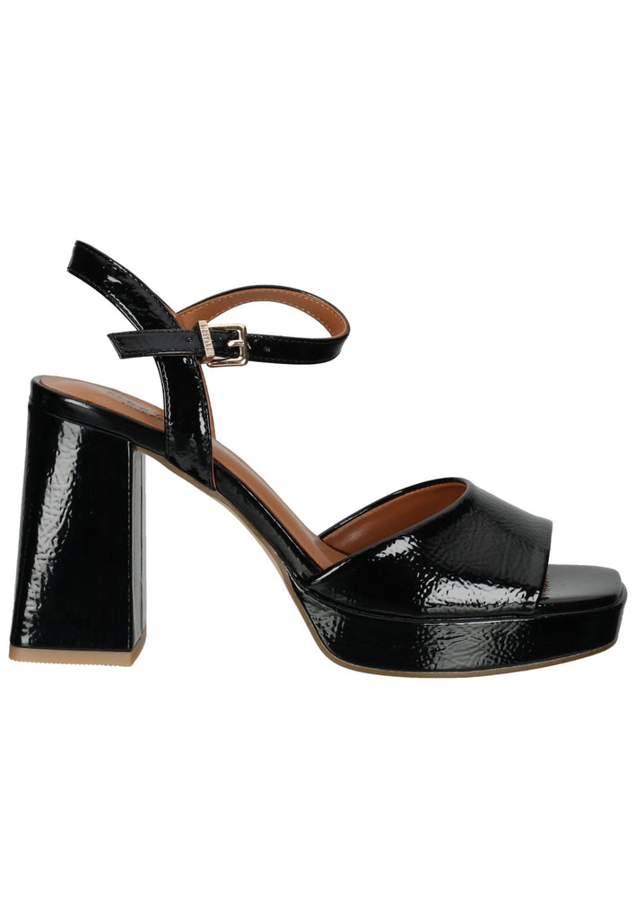 Mustang Sandalen Lederimitat Schwarz Lack