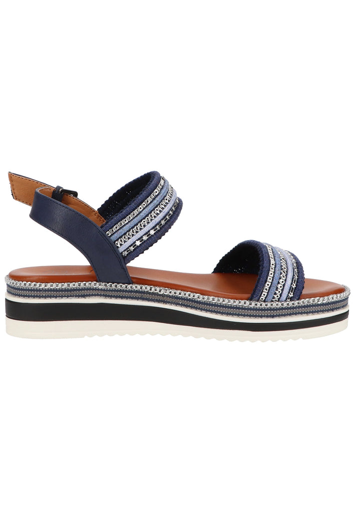 Mustang Sandalen Lederimitat/Textil Blau