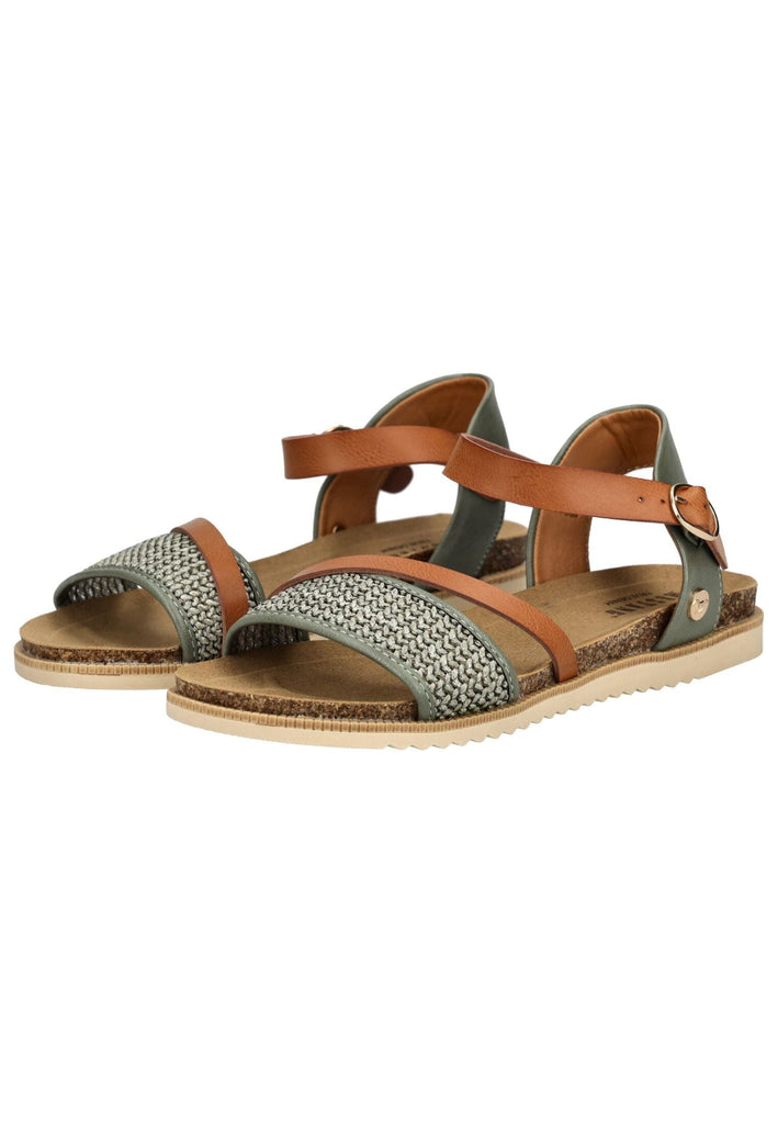 Mustang Sandalen Lederimitat/Textil Grün