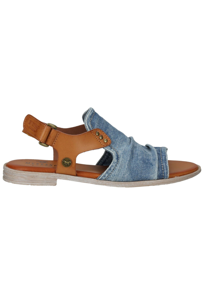 Mustang Sandalen Lederimitat/Textil Jeans