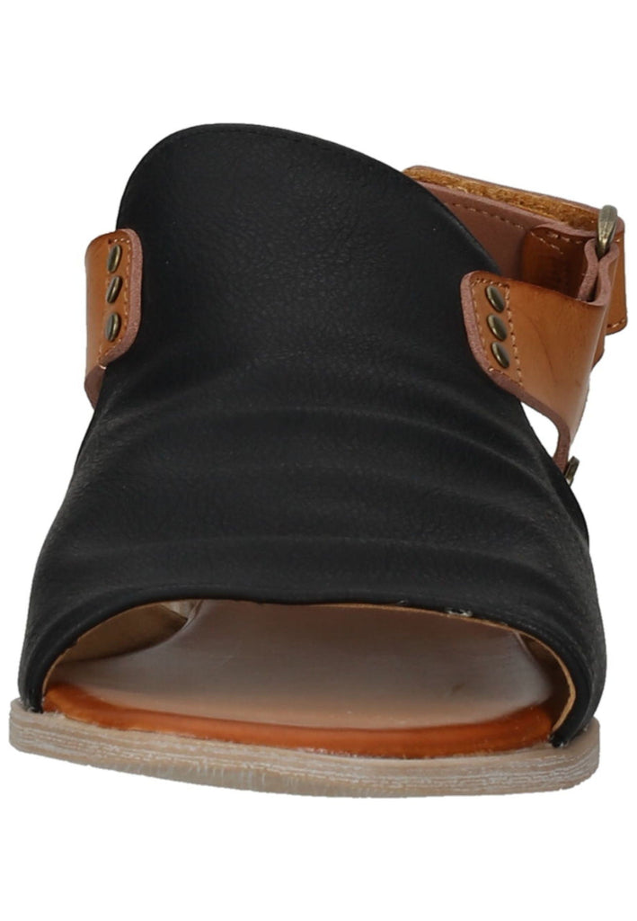 Mustang Sandalen Lederimitat/Textil Schwarz/Braun