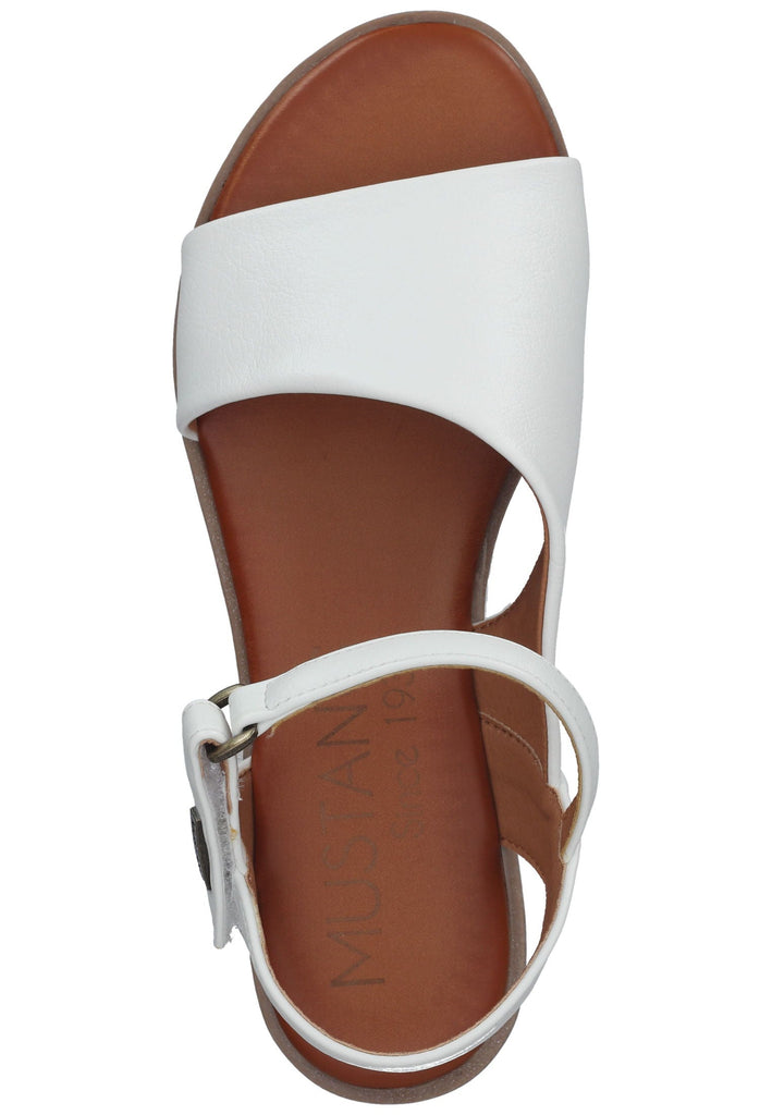 Mustang Sandalen Lederimitat Weiß