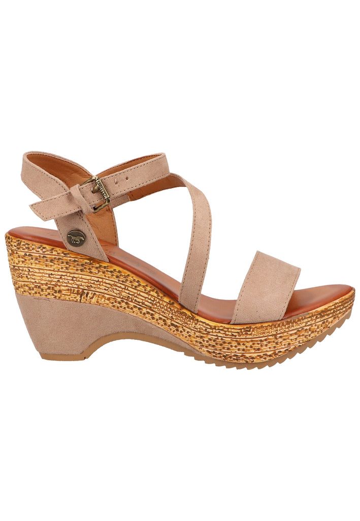 Mustang Sandalen Textil Beige