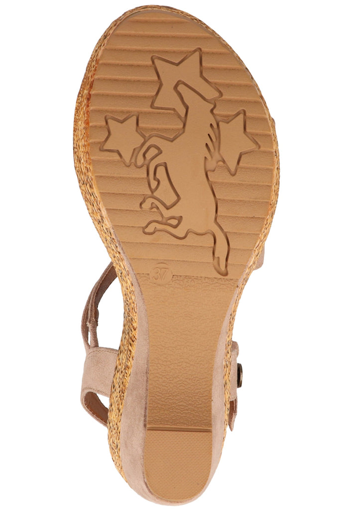 Mustang Sandalen Textil Beige