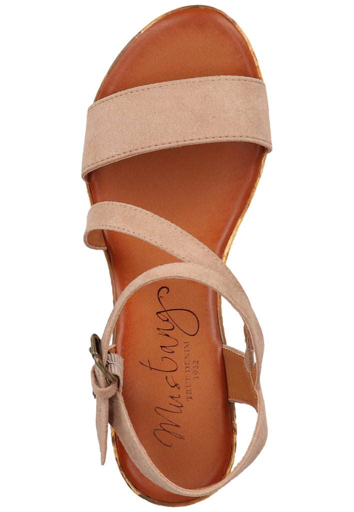 Mustang Sandalen Textil Beige