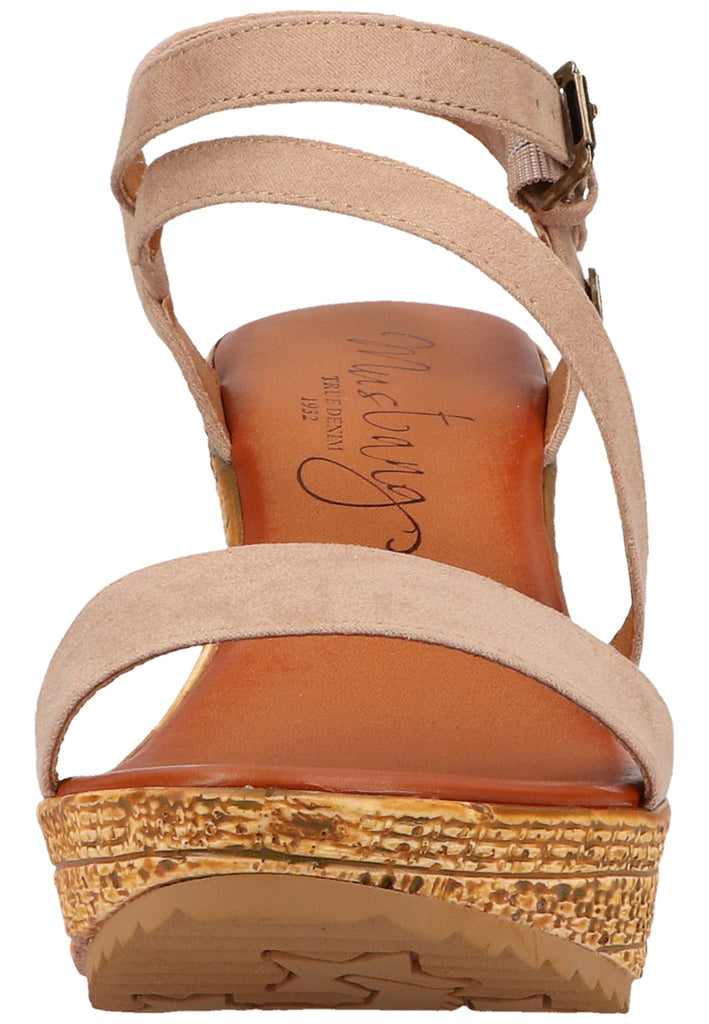 Mustang Sandalen Textil Beige