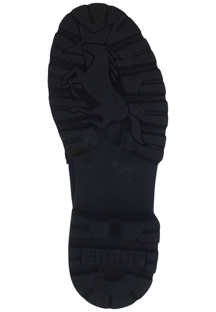 Mustang Slipper Lederimitat Schwarz