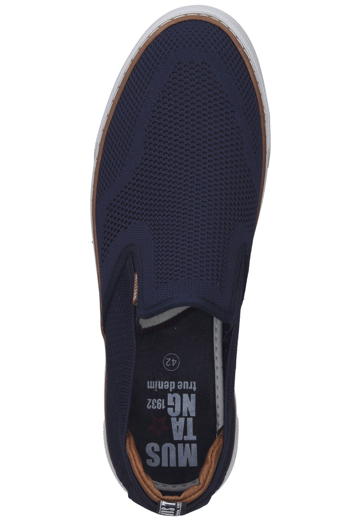 Mustang Slipper Lederimitat/Textil Dunkelblau