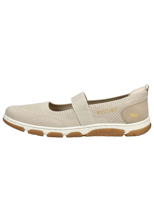 Mustang Slipper Lederimitat/Textil Sand