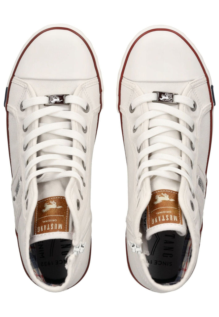 Mustang Sneaker Baumwolle Weiß