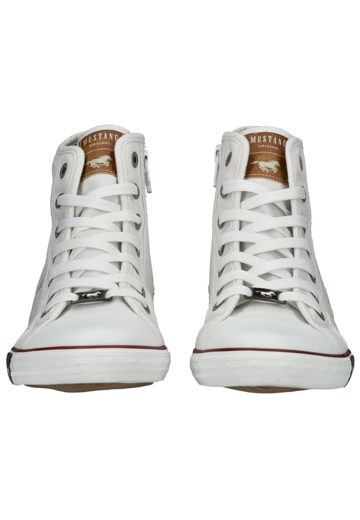 Mustang Sneaker Baumwolle Weiß