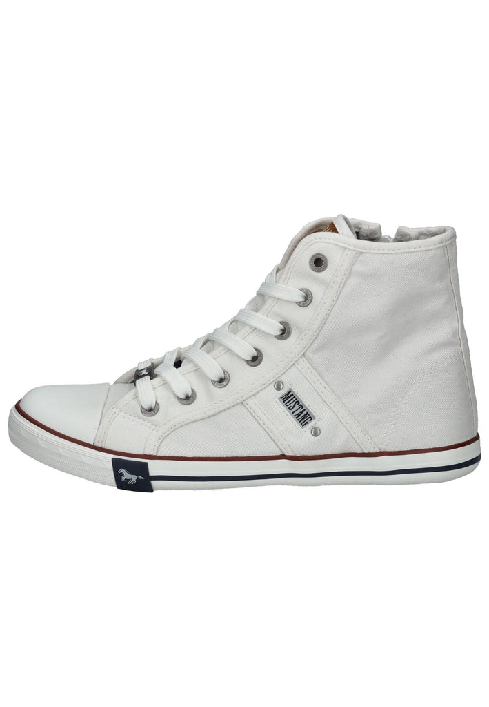 Mustang Sneaker Baumwolle Weiß