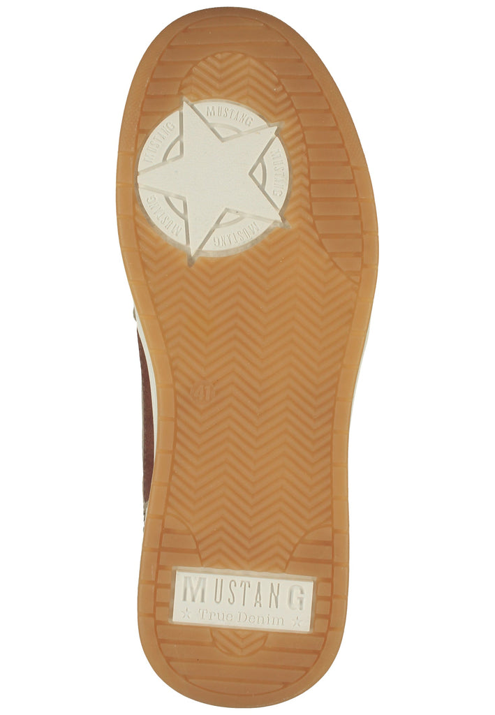 Mustang Sneaker Lederimitat Beige/Braun